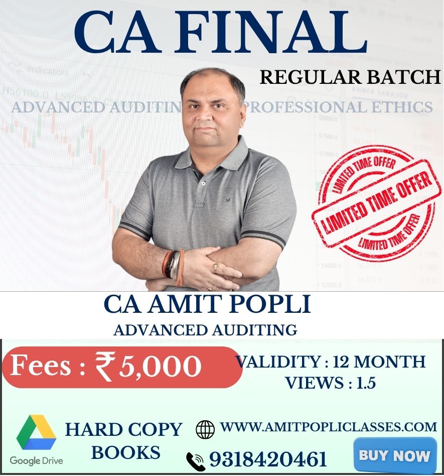 CA Final Advanced Auditing and Professional Ethics Regular (Special Batch)